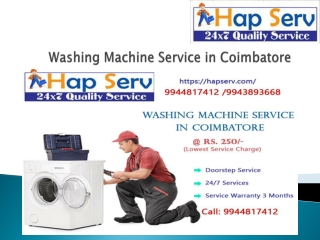 Washing Machine Service in Coimbatore