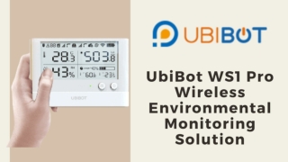 UbiBot WS1 Pro Wireless Environmental Monitoring Solution