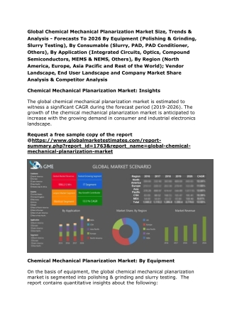 Global Chemical Mechanical Planarization Market Size, Trends & Analysis - Forecasts To 2026