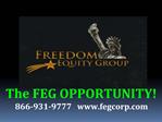 The FEG OPPORTUNITY 866-931-9777 fegcorp