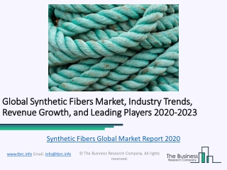 Synthetic Fibers Global Market Report 2020