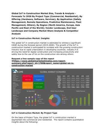 Global IoT in Construction Market Size, Trends & Analysis - Forecasts To 2026