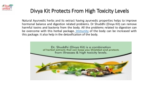 Divya Kit Helps in Digestion And Hormonal problems