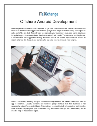 Offshore Android Development