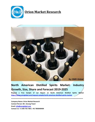 North American Distilled Spirits Market Size, Share and Forecast 2019-2025