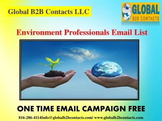 Environment Professionals Email List