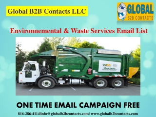 Environnemental & Waste Services Email List
