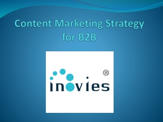 Content Marketing Strategy for B2B