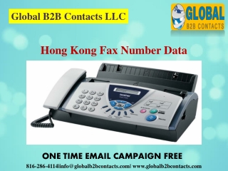 Hong Kong Fax Number Data