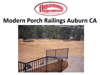 Modern Porch Railings Auburn CA
