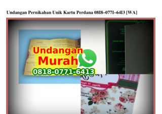 Undangan Pernikahan Unik Kartu Perdana O818_O771_6413[wa]