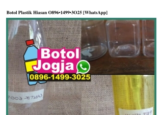 Botol Plastik Hiasan 0896I4993025[wa]