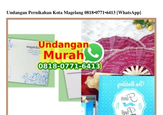 Undangan Pernikahan Kota Magelang 0818.0771.6413[wa]