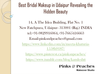 Best Bridal Makeup in Udaipur Revealing the Hidden Beauty