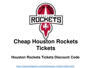 Discounted Houston Rockets Tickets