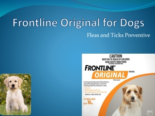 Frontline Original for dogs at lowest price in Australia - Flea and Tick Treatment