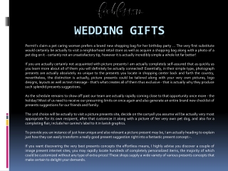 Wedding Gifts