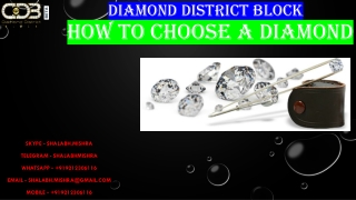 How to Choose a Diamond