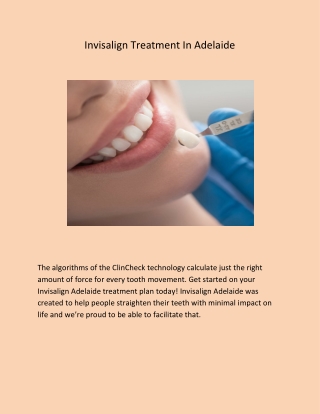 Invisalign Treatment In Adelaide