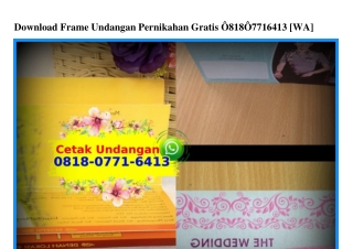 Download Frame Undangan Pernikahan Gratis Ö818·Ö771·6413[wa]