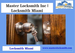 Locksmith Miami