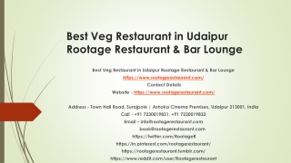 Best veg restaurant in udaipur