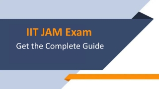 IIT JAM Exam - Get the Complete Guide