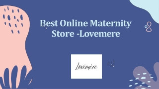 Best Online Maternity Stores