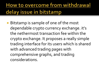 BITSTAMP NUMBER  1 【856 295 1229】