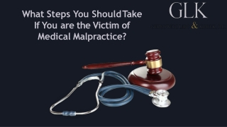 What Steps You Should Take If You are the Victim of Medical Malpractic