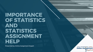 Importance of Statistics and Statistics Assignment Help