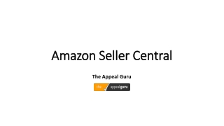 Amazon Seller Central Online Selling Support