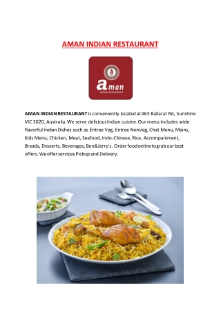 Aman Indian Restaurant - 15% OFF - Takeaway sunshine coast, Vic