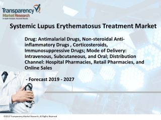 Systemic Lupus Erythematosus Treatment Market: Size & Share - Industry Trend and Forecast 2019 - 2027