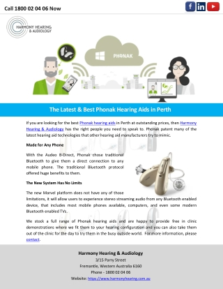 The Latest & Best Phonak Hearing Aids in Perth