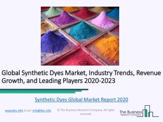 Synthetic Dyes Global Market Report 2020