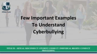 Few Important Examples To Understand Cyberbullying