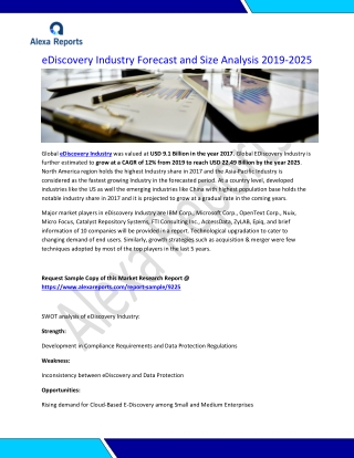 Global eDiscovery Industry Forecast and Size Analysis 2019-2025