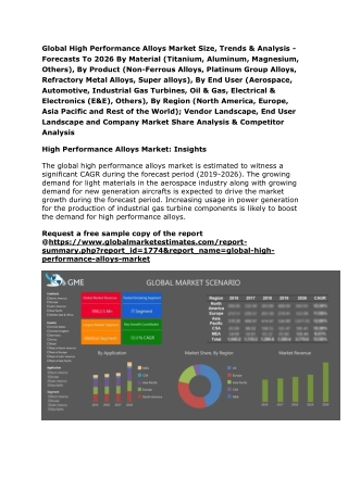 Global High Performance Alloys Market Size, Trends & Analysis - Forecasts To 2026