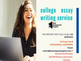 College Essay Writing Service Help from Ph.D Expert
