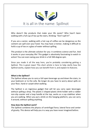 It is all in the name: Spillnot