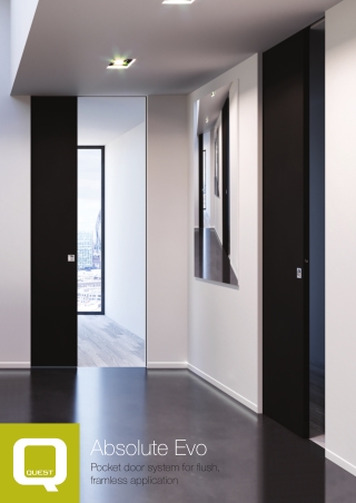 Absolute Evo - Pocket door system for flush, framless application