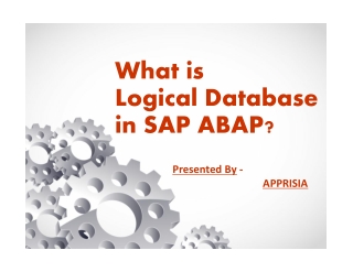 What is logical database in SAP ABAP?