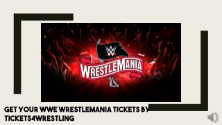 WWE Wrestlemania Tickets Discount