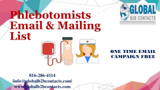 Phlebotomists Email & Mailing List