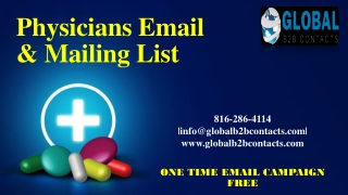 Physicians Email & Mailing List