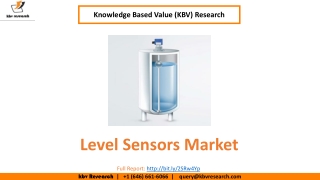 Level Sensors Market Size- KBV Research