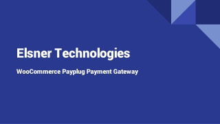 WooCommerce Payplug Payment Gateway