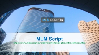 Unilevel Investment Plan MLM Software