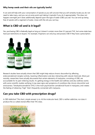 7 Benefits and Use CBD Oil